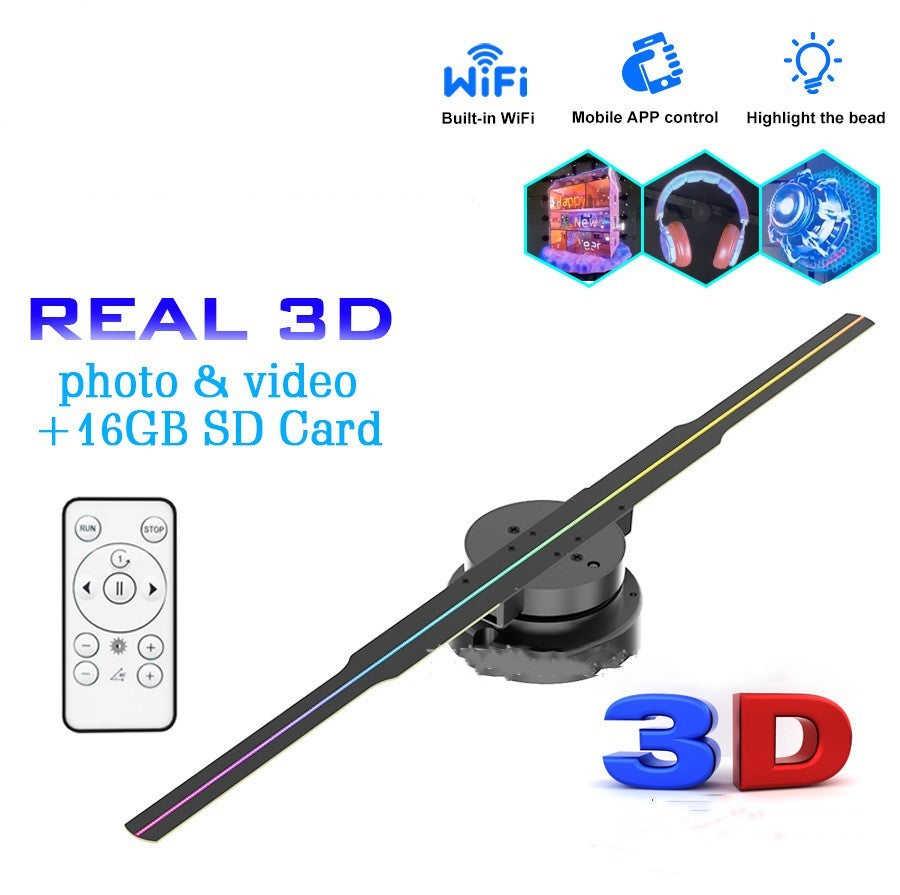 Rotating 3D Holographic Projector