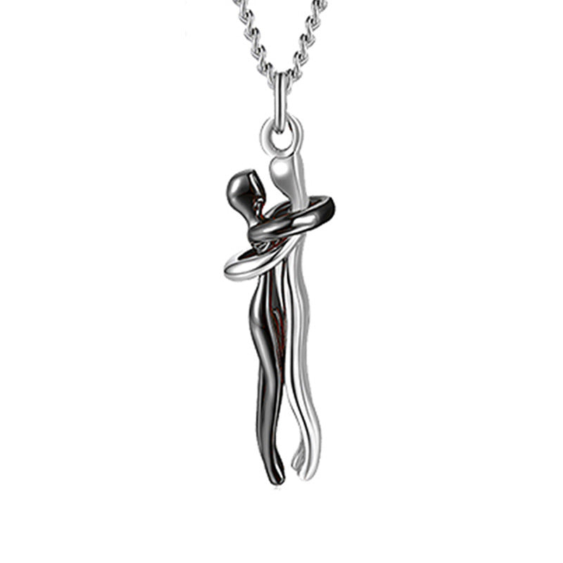 Couple Love Hug Necklace