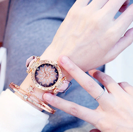 Full Diamond Watch Female Fashion Trend Waterproof Simple Female Watch - AFFORDABLE MARKET
