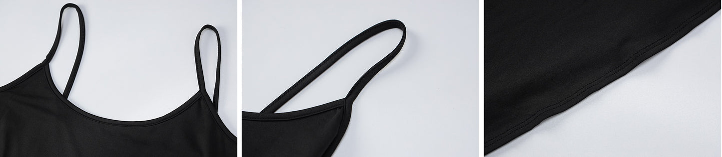 Spaghetti Strap Sexy Slim Long Dress