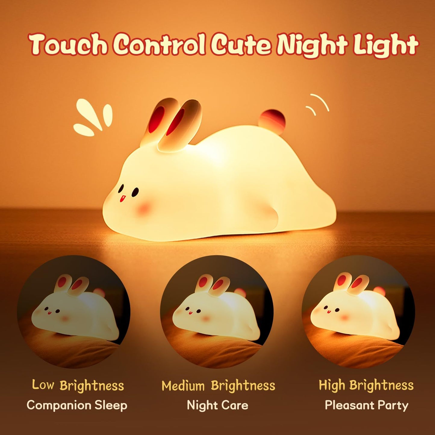Kid's Cute LED Night Light Touch Sensor