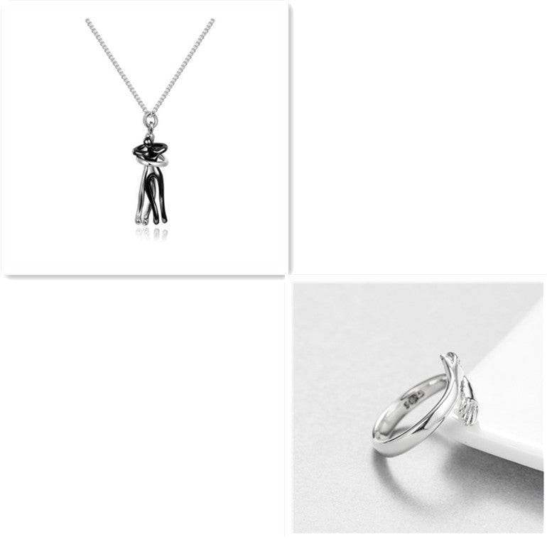 Couple Love Hug Necklace