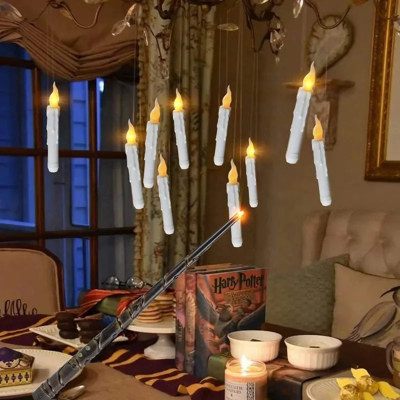 Floating LED Candles With Magic Remote Control Wand