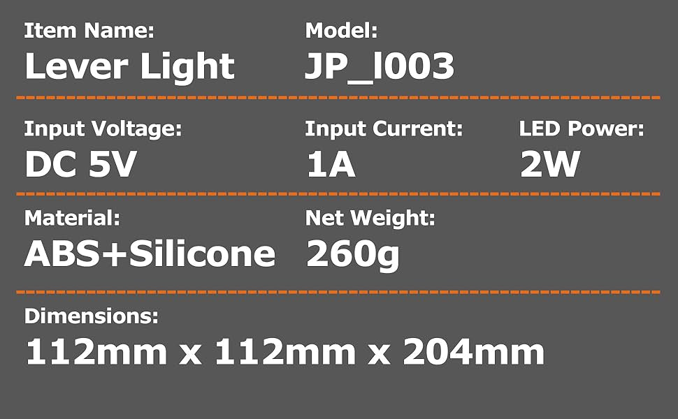 USB Rechargeable Silicone Toggle Light Lamp