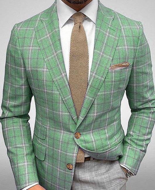Men's Striped Blazer Casual Slim Fit - AFFORDABLE MARKET