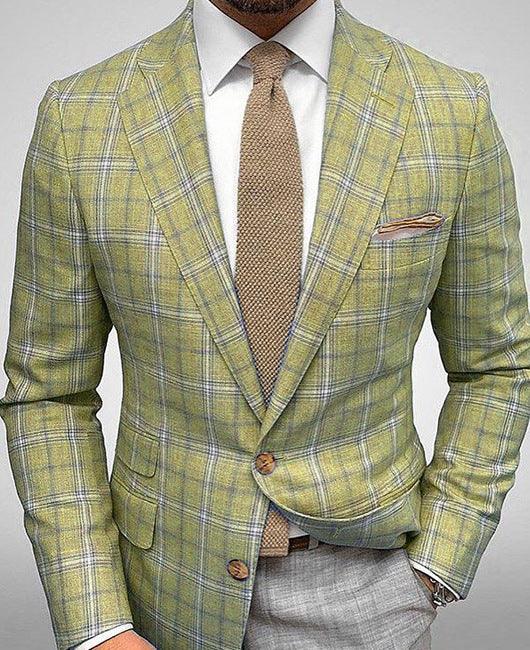 Men's Striped Blazer Casual Slim Fit - AFFORDABLE MARKET