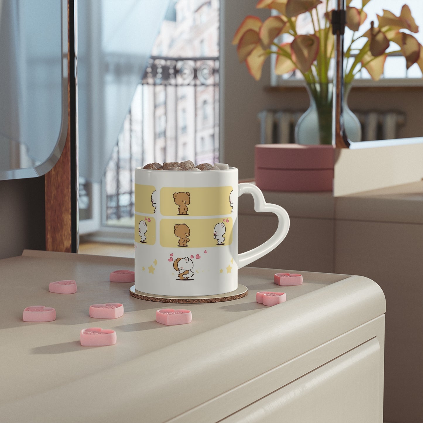 Heart-Shaped Mug - Sip with Love - AFFORDABLE MARKET