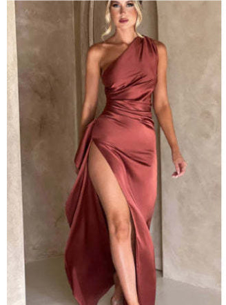 Women's One-shoulder Backless Sexy Dress