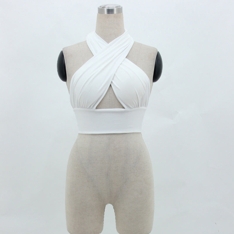 Women's Halter Neck Backless Tank Top