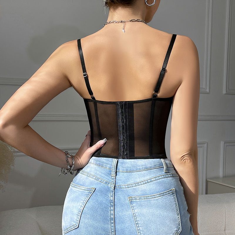 Women Summer Sleeveless Corset Top