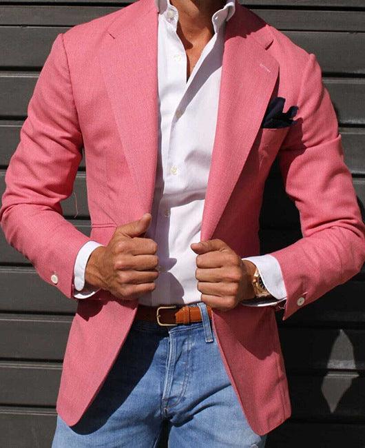 Men's Striped Blazer Casual Slim Fit - AFFORDABLE MARKET