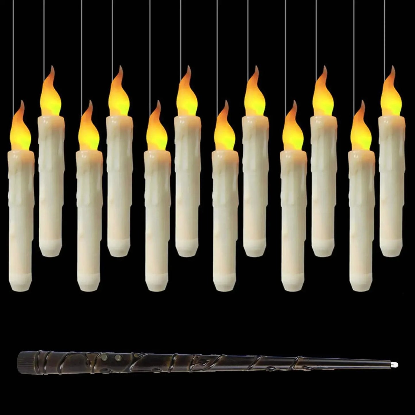 Floating LED Candles With Magic Remote Control Wand