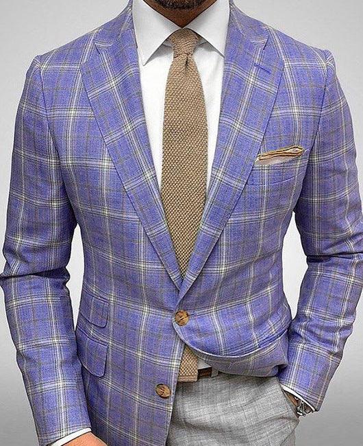 Men's Striped Blazer Casual Slim Fit - AFFORDABLE MARKET