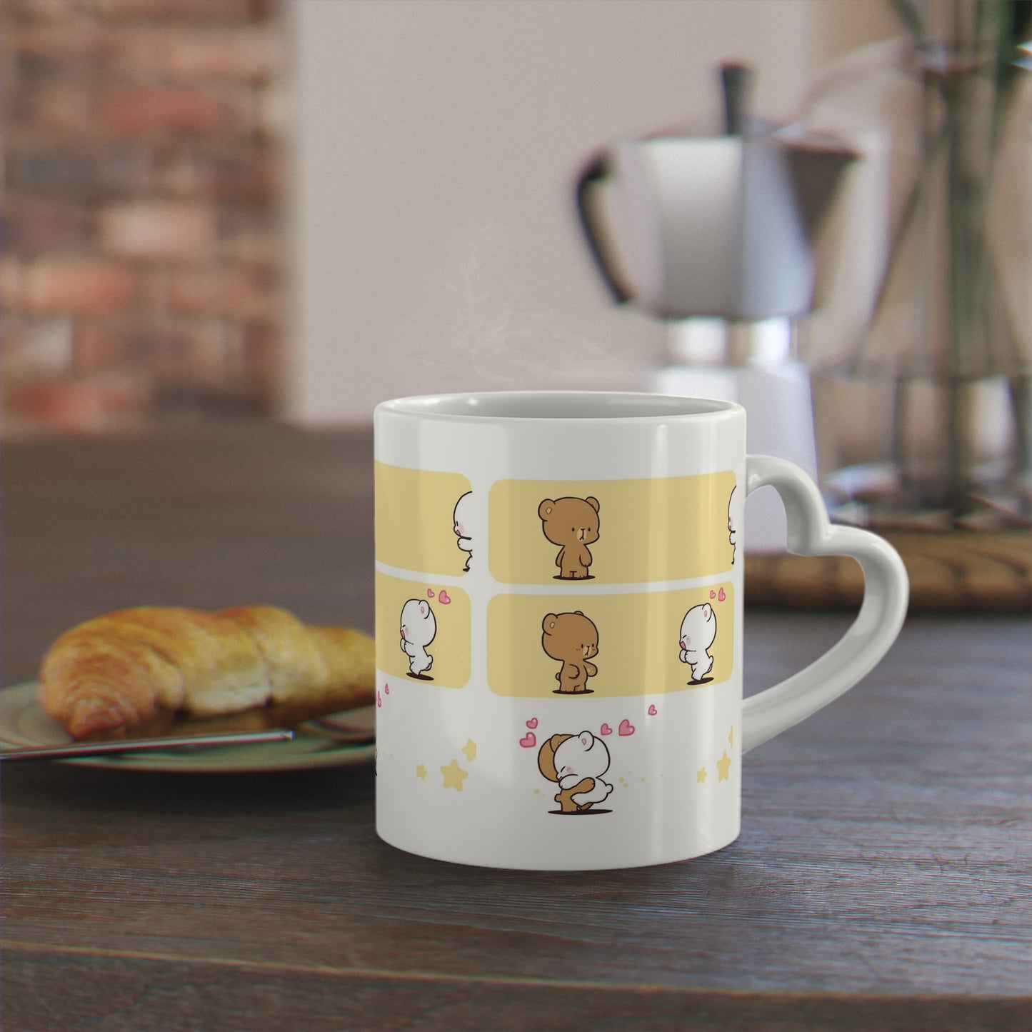 Heart-Shaped Mug - Sip with Love - AFFORDABLE MARKET