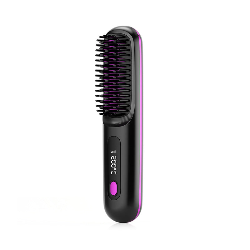 2 In 1 Straight Hair Curler Portable Comb