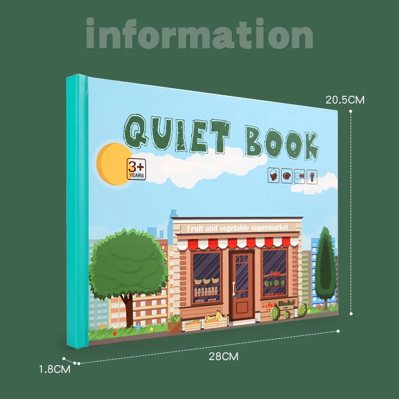 Montessori Educational Stickers Magic Puzzle Book