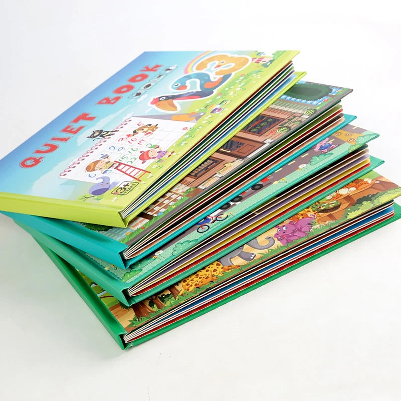 Montessori Educational Stickers Magic Puzzle Book