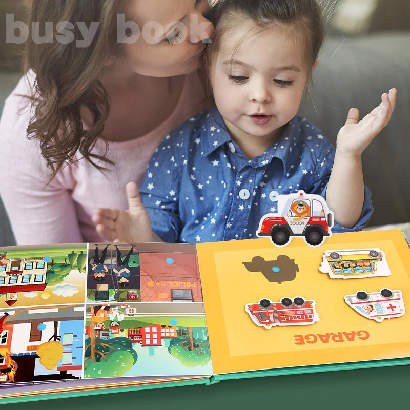 Montessori Educational Stickers Magic Puzzle Book
