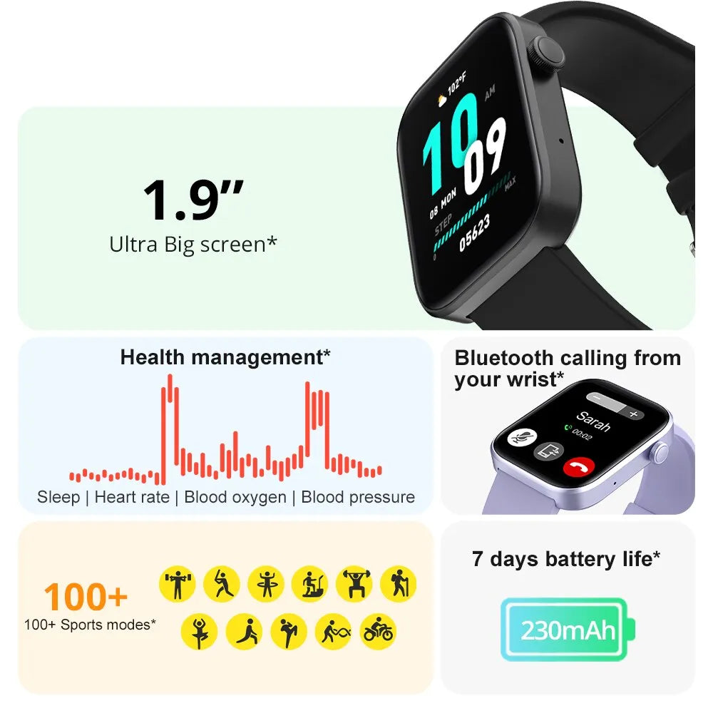 Voice Calling and Health Monitoring Smartwatch