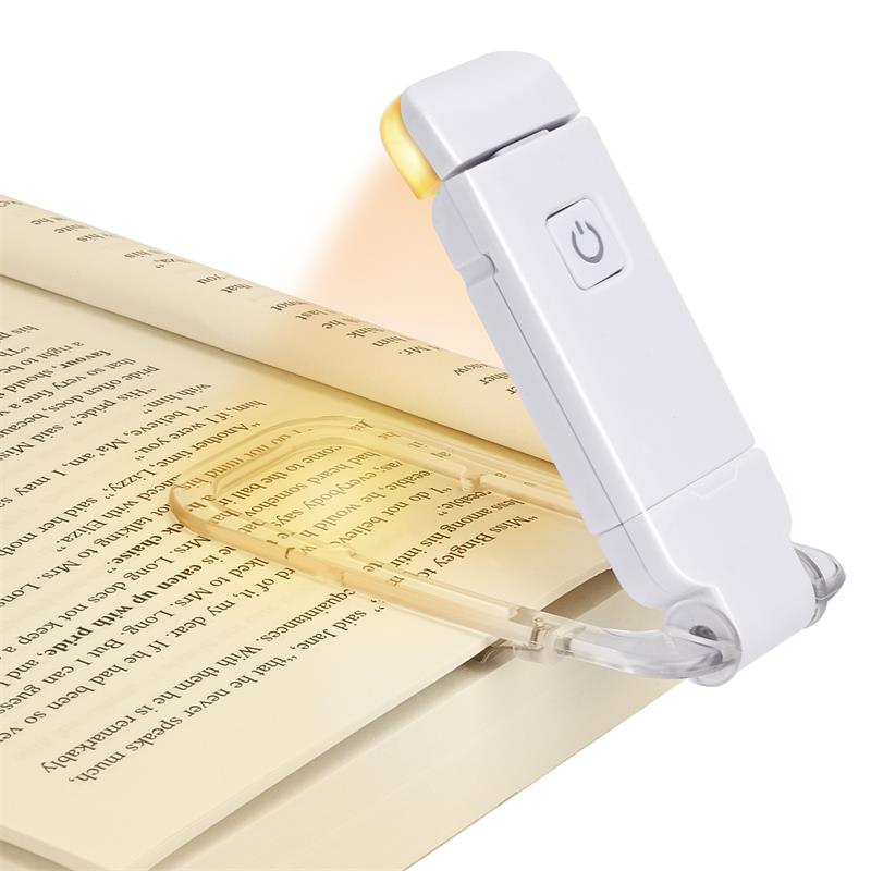 LED USB Rechargeable Book Reading Light Brightness Adjustable Eye Protection Clip Book Light Portable Bookmark Read Light - AFFORDABLE MARKET
