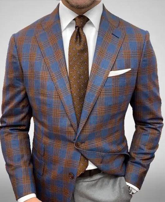 Men's Striped Blazer Casual Slim Fit - AFFORDABLE MARKET