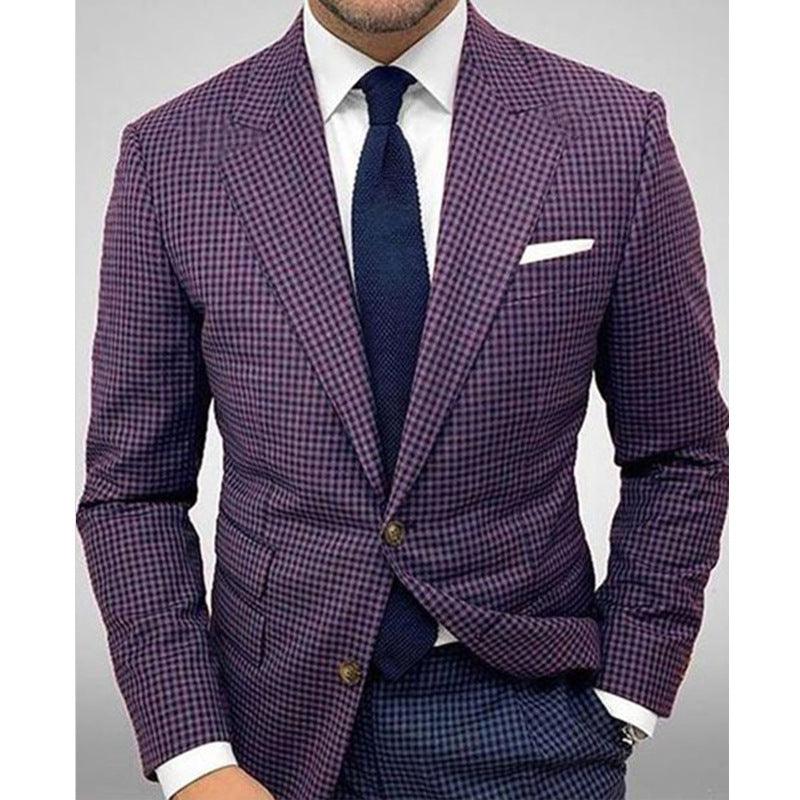 Men's Striped Blazer Casual Slim Fit - AFFORDABLE MARKET