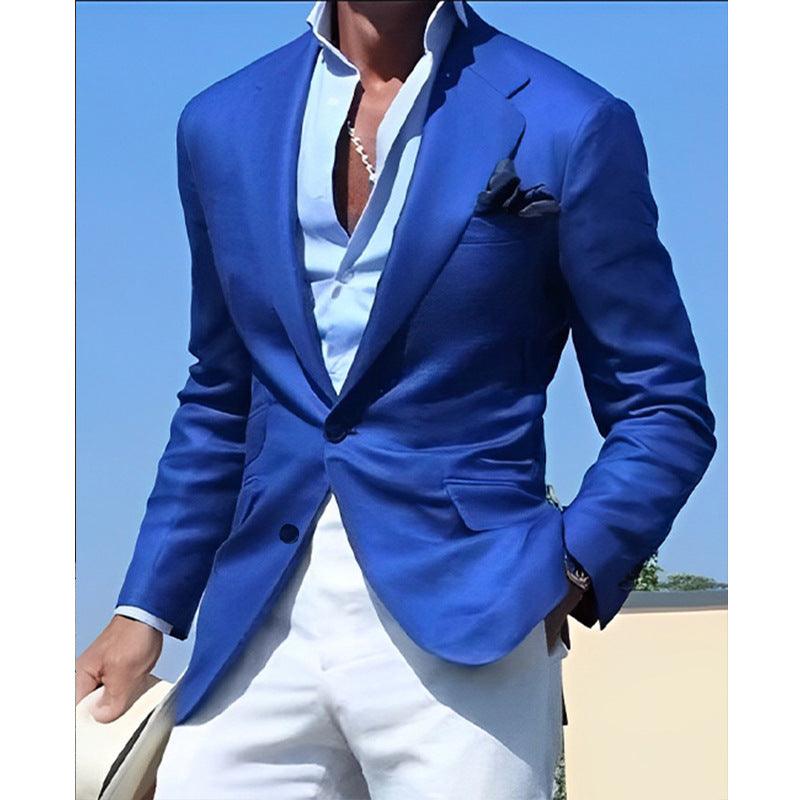 Men's Striped Blazer Casual Slim Fit - AFFORDABLE MARKET