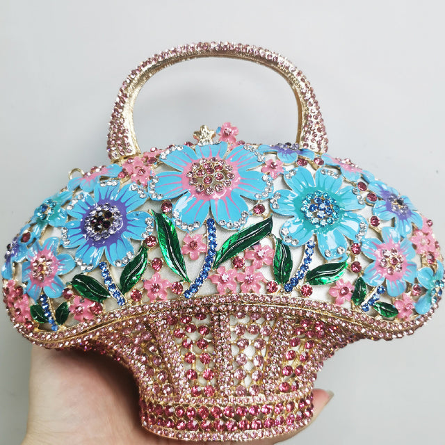 Women's Flower Diamond Mini Bag