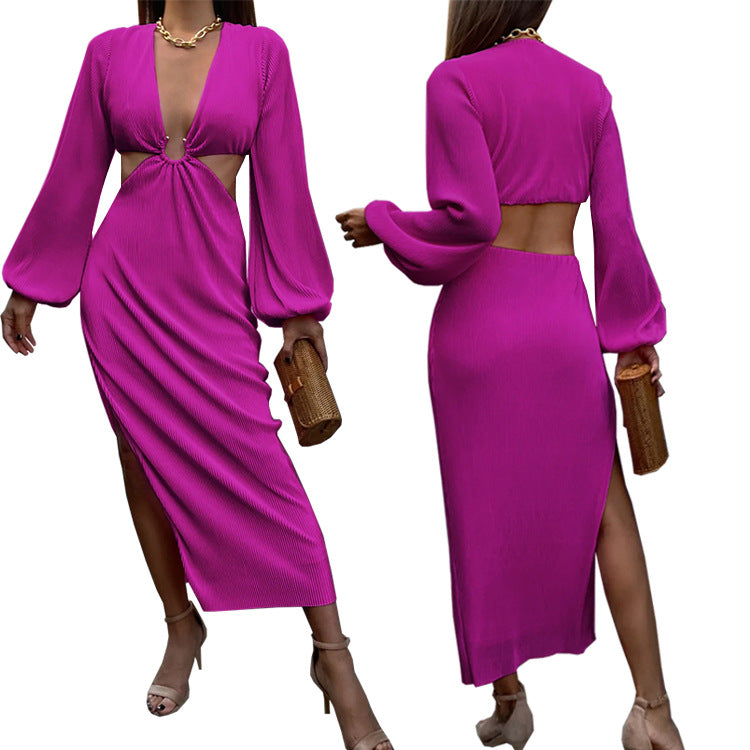 Autumn Fashion Pressed Pleated Waistless Women's Dresses - AFFORDABLE MARKET
