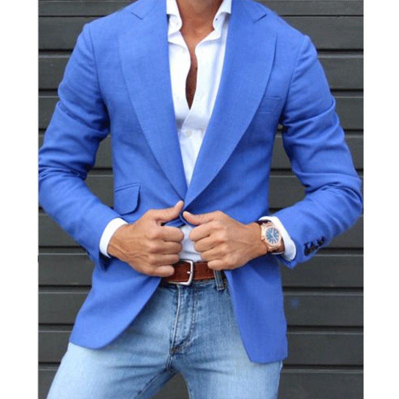 Men's Striped Blazer Casual Slim Fit - AFFORDABLE MARKET
