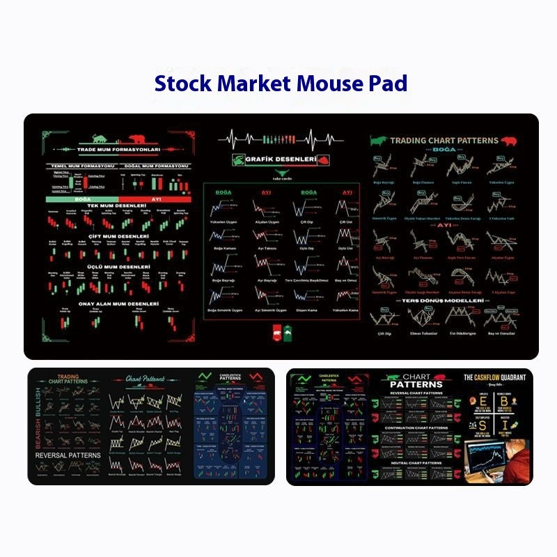 Stock and Crypto Trading Table Mat/Mouse Pad