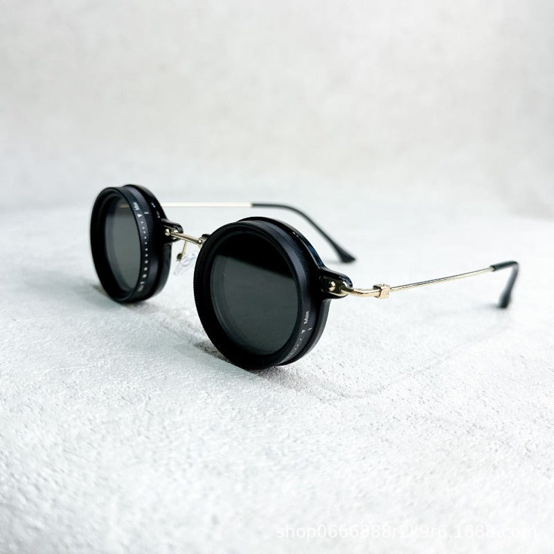 Round Adjustable Polarized Sunglasses