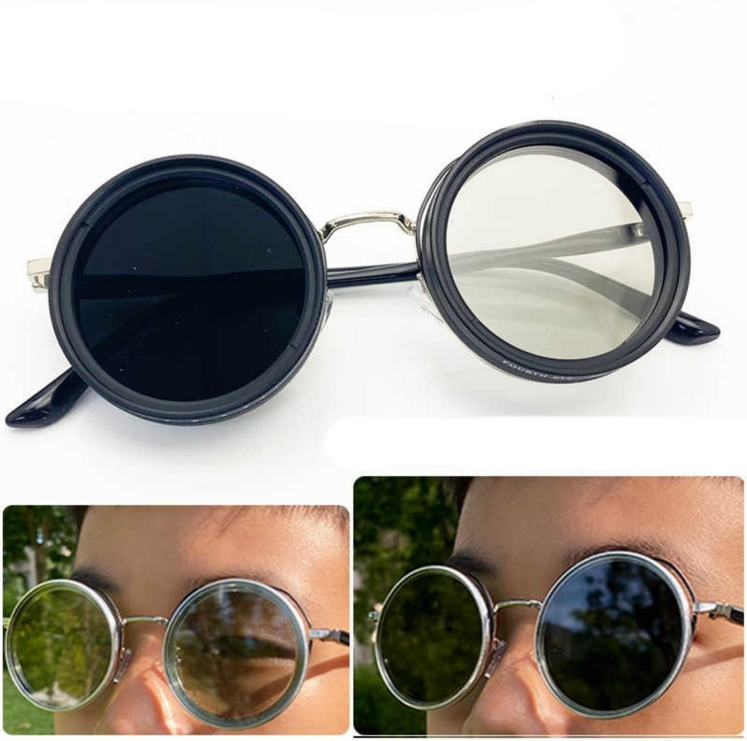 Round Adjustable Polarized Sunglasses