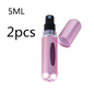 Mini Portable Refillable 8ml 5ml Perfume Aluminum Atomizer Spray Cosmetic Bottle - AFFORDABLE MARKET