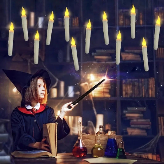 Floating LED Candles With Magic Remote Control Wand