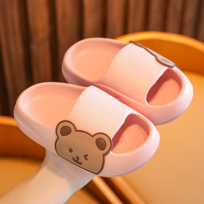 Bear Home Boys And Baby Girls Cartoon Soft Bottom Sandals And Slippers - AFFORDABLE MARKET