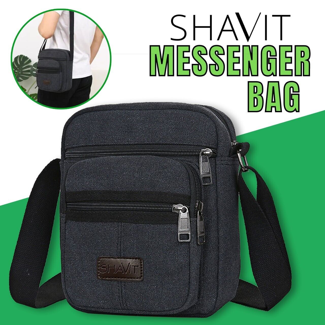 Messenger Bag Shoulder Bag Crossbody Canvas Bags Casual Satchel Vintage Bag - AFFORDABLE MARKET