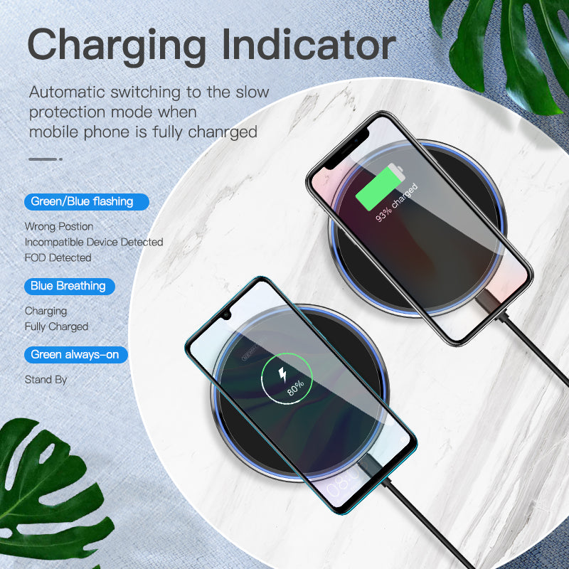 Mobile phone wireless charger fast charge - AFFORDABLE MARKET