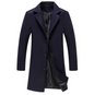 Autumn And Winter New Mens Solid Color Casual Business Woolen Coats - AFFORDABLE MARKET