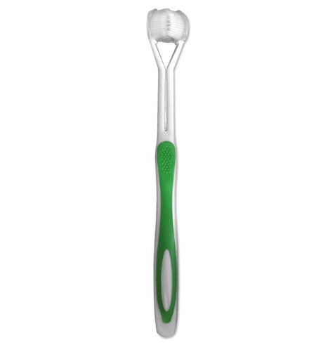 Three-Headed and Three-Sided Toothbrush