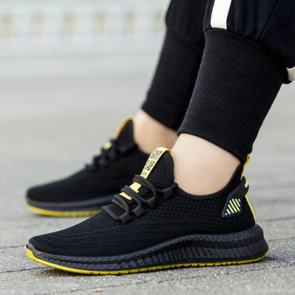 Men's shoes flying woven sneakers casual shoes - AFFORDABLE MARKET