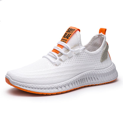 Men's shoes flying woven sneakers casual shoes - AFFORDABLE MARKET