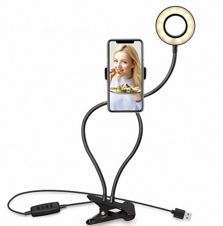 LED Selfie Ring Light for Live Adjustable Makeup Light-8cm Stand - AFFORDABLE MARKET