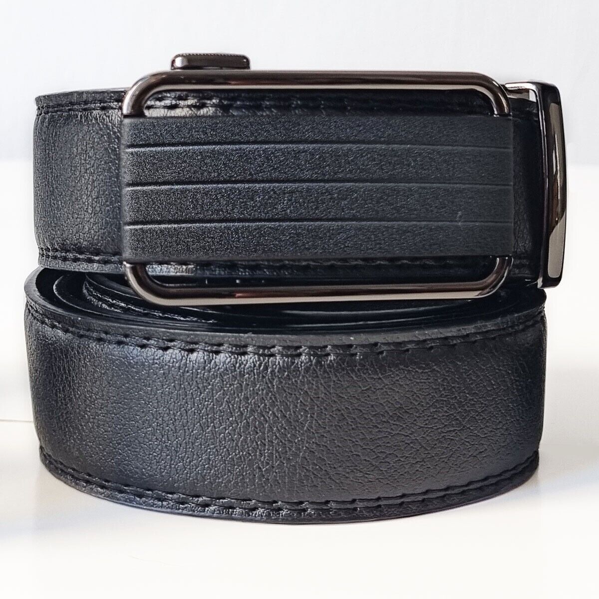 Men's Ratchet Belt Leather Mens Belt With Slide Buckle Ratchet Belts For Men USA - AFFORDABLE MARKET