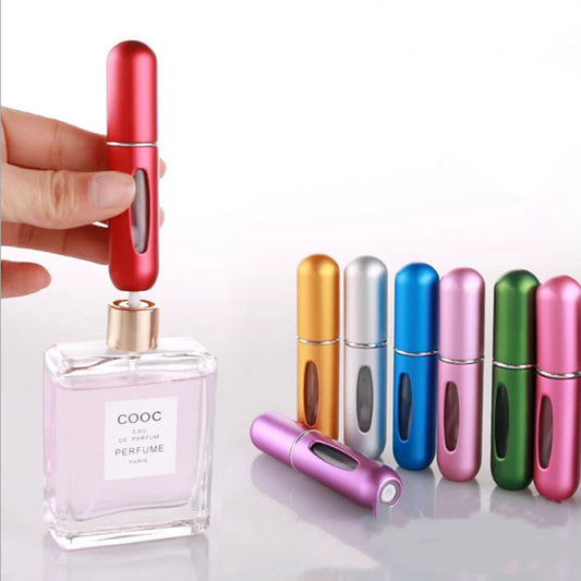 Mini Portable Refillable 8ml 5ml Perfume Aluminum Atomizer Spray Cosmetic Bottle - AFFORDABLE MARKET