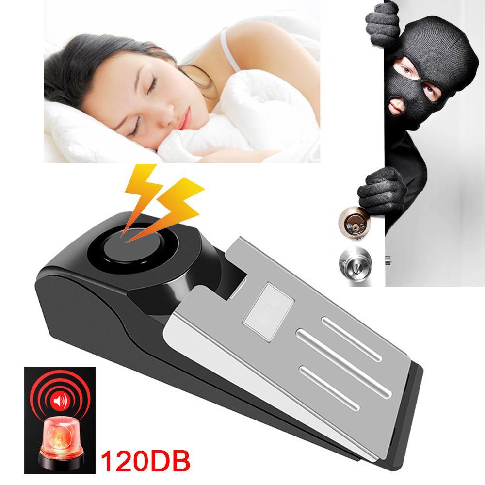 Electronic Burglar Alarm Intelligent Home Security Wedge Door Stop Alarm System Device Hotel Intruder Alert Detection - AFFORDABLE MARKET