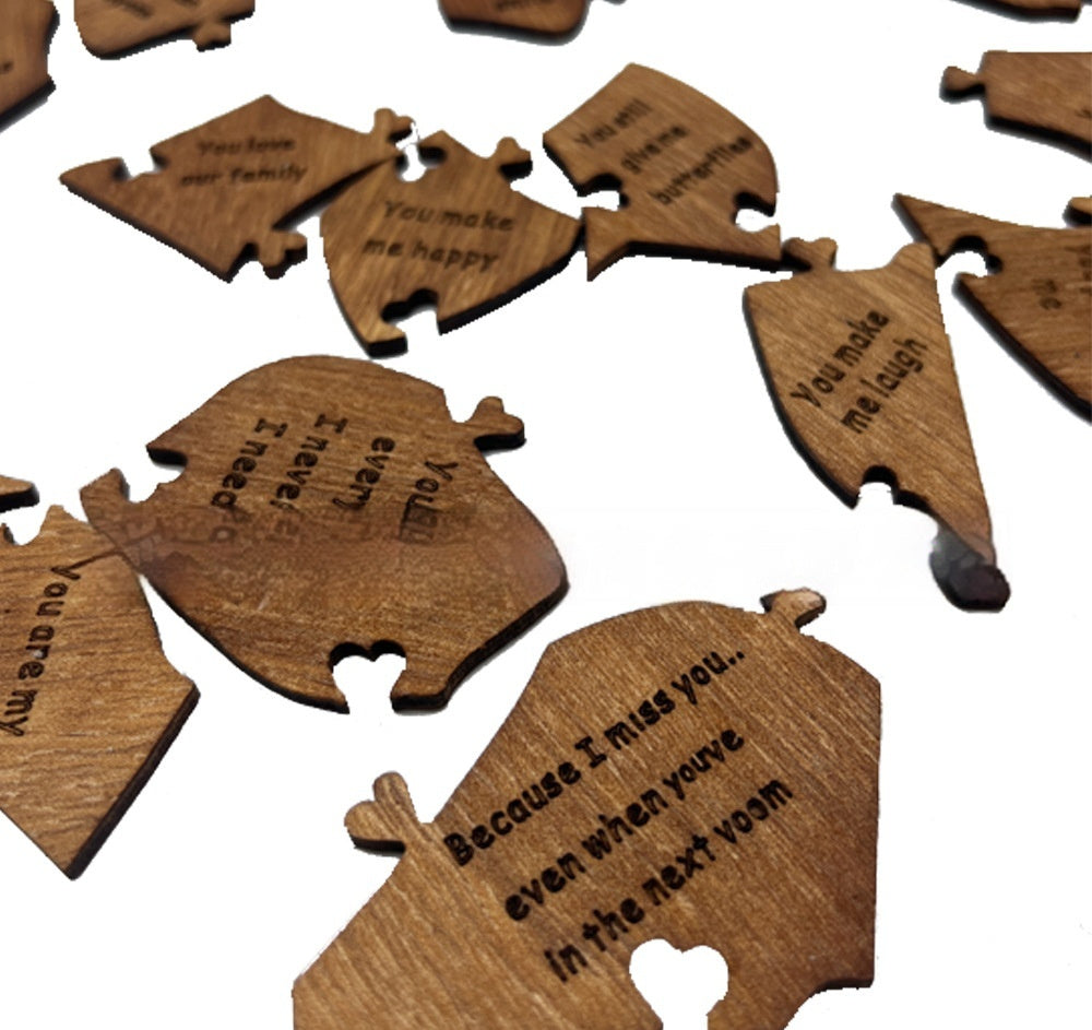 Wooden Heart Puzzle - Reasons Why I Love You