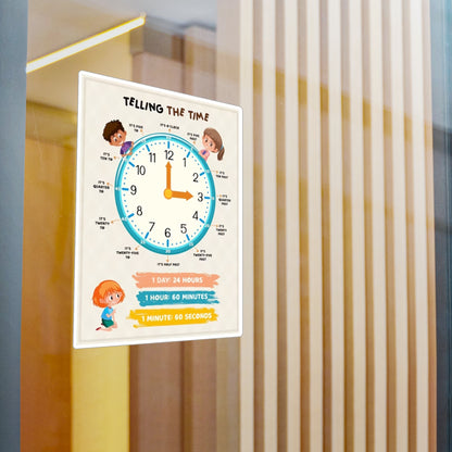 Clock Telling the Time Poster/Picture