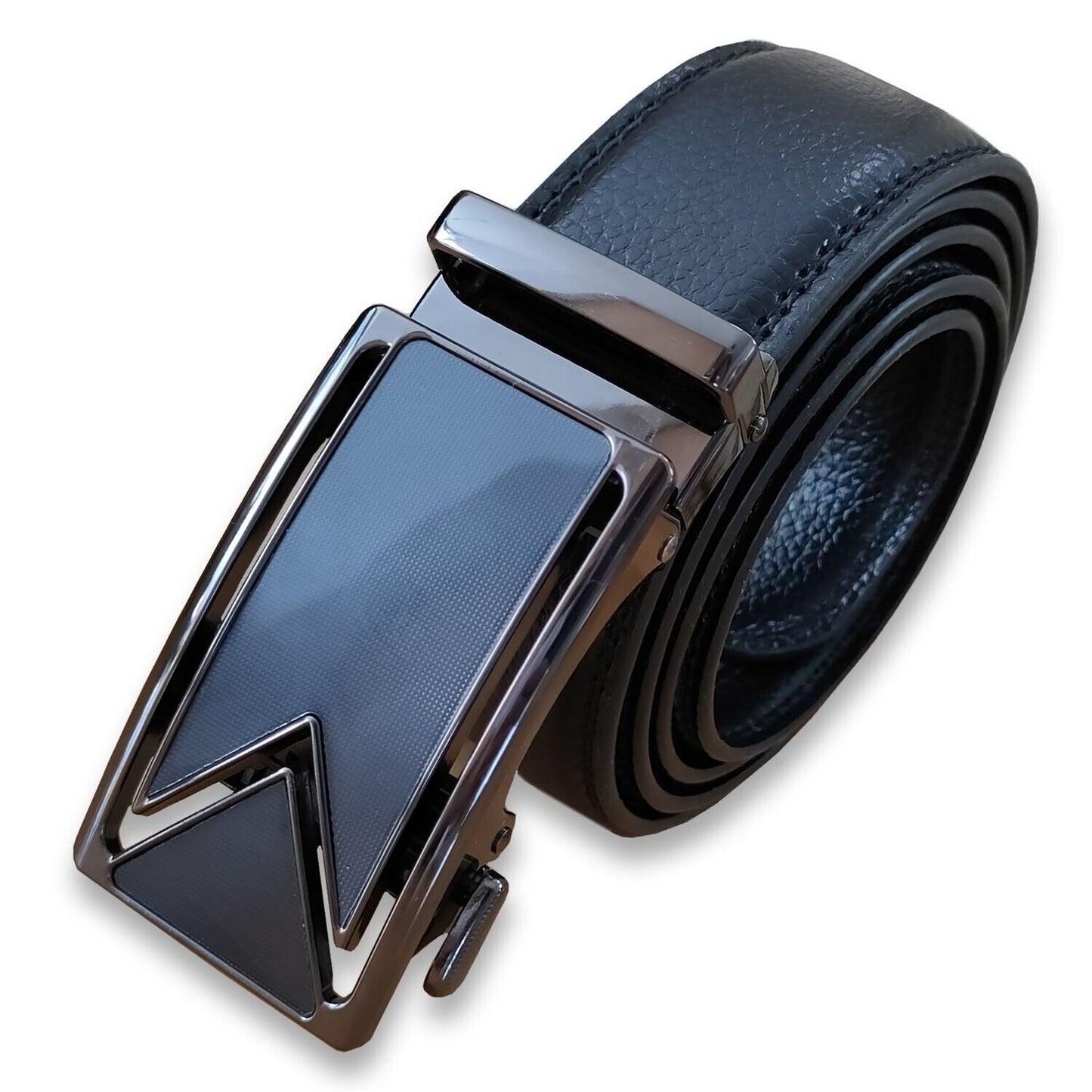 Microfiber Leather Mens Ratchet Belt Belts For Men Adjustable Automatic Buckle - AFFORDABLE MARKET