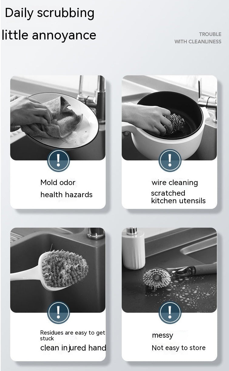 Dishwashing Cleaning Brush and Pot